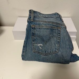 501 skinny jeans with rips